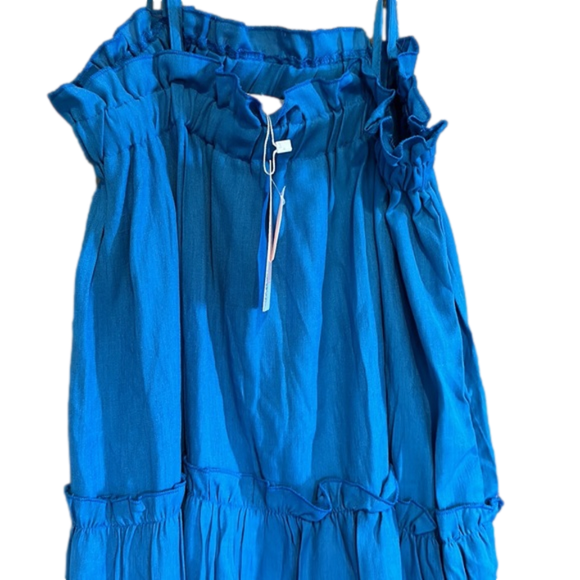 💙Slate Blue tiered midi dress nwt - Picture 3 of 4